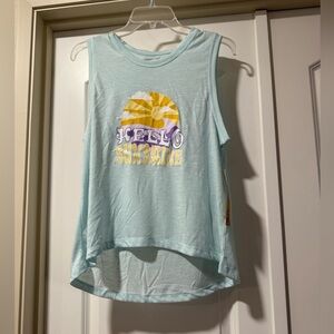 NWT Sendara Light Blue 'Hello Sunshine' Tank Top Size M